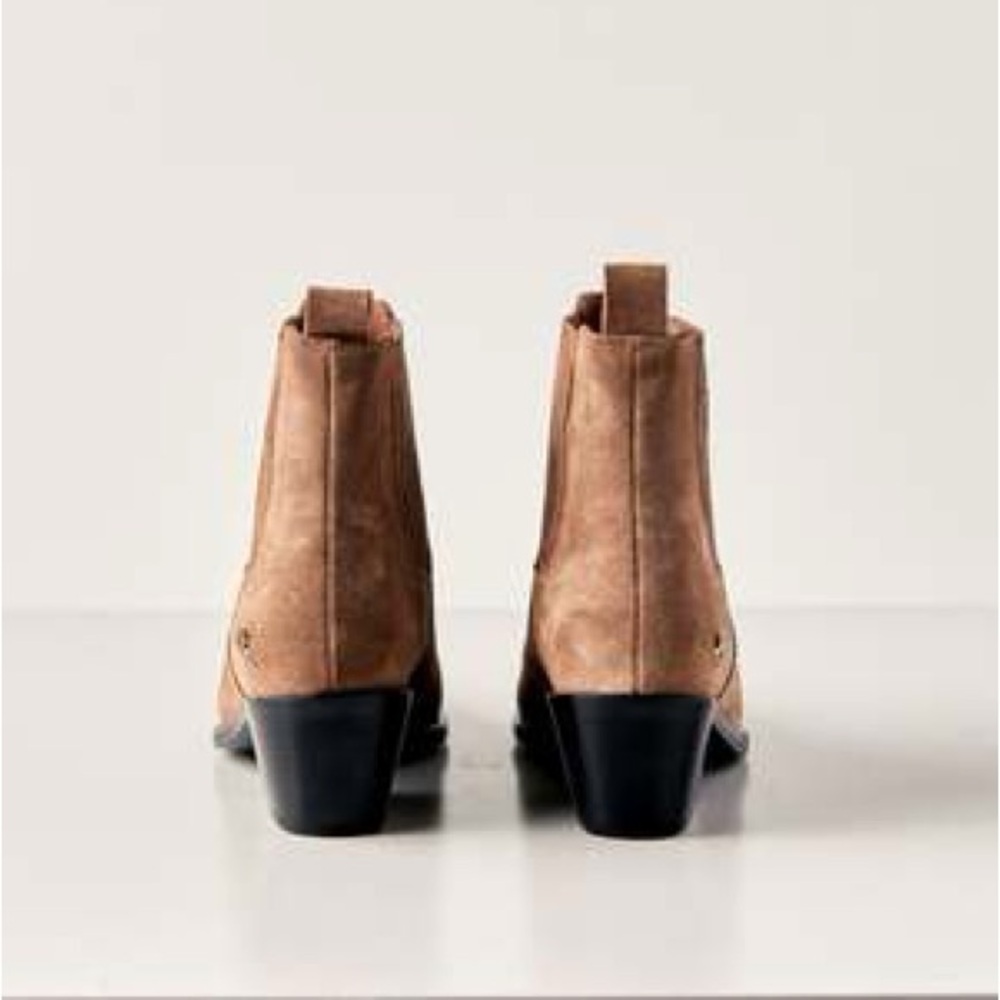 Anine Bing Suede Ankle Booties in Light Brown - Picture 2 of 6